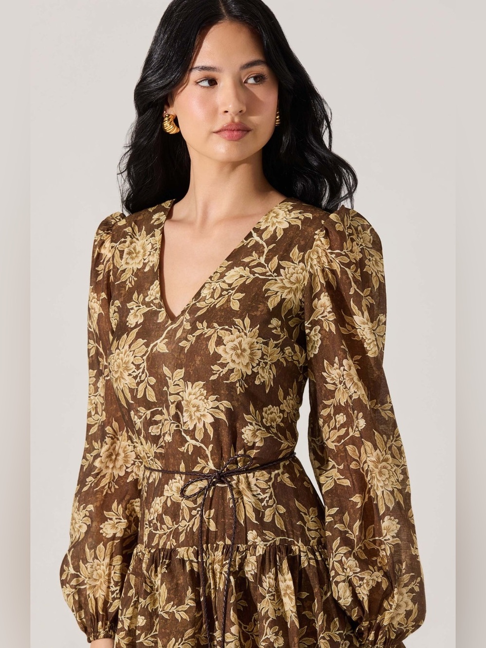 Astr Franchesca Tiered Ruffle Floral Maxi Dress - Picture 3 of 9
